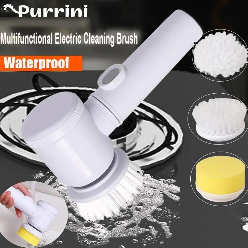 Wireless Electric Cleaning Brush Set 5-In-1 Handheld Bathtub Brush Kitchen Bathroom Sink Cleaning Tool Profess Cleaning Brushs